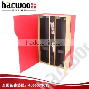 Hinged Paper Wine Bottle Case for Sale thumbnail-1
