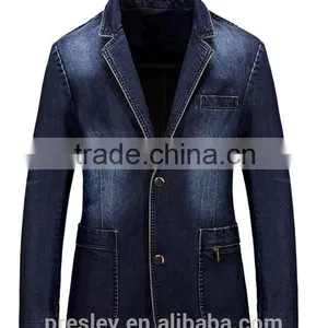 Vogue Blue Men's Fashion Trend Denim Jackets Short Jean Coat With High Quality thumbnail-2