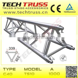 C40-TS10 Aluminum Triangle Truss , Lighting Stage Truss for Exhibition thumbnail-1