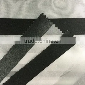 Striped Printed Yarn-dyed Organza Fabric thumbnail-3