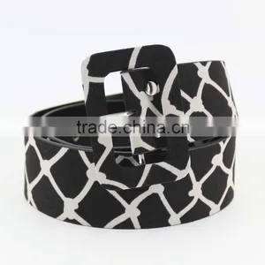 NEW Design pu Casual Dresses Belt for Women With Fashion Printed Cloth thumbnail-2