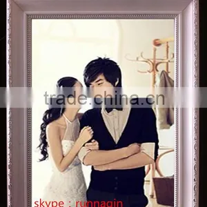 European Style White Color Love Wedding Polystyrene Moulding Plastic Photo Picture Frame thumbnail-1