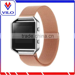 Silver Stainless Steel Smart Watch Band Chain for Fitbit Blaze thumbnail-6