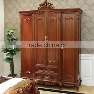 Bedroom Almirah Wood Bed French Provincial Furniture thumbnail-6
