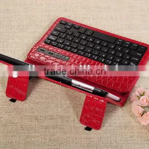 2013 Crocodile Pattern Purple Bluetooth Keyboard Case for Ipad thumbnail-1