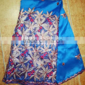 Good Selling George Lace Fabric African George Fabric Embroidery Lace Trim thumbnail-2