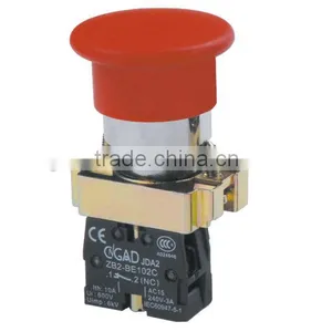 GB2-BC42 CNGAD 40mm Red Momentary Mushroom Switch Pushbutton thumbnail-1