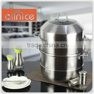 New Stainless Steel Couscous With Steamer Couscous Pot/High Grade Couscoussier/food Steamer Pot thumbnail-2