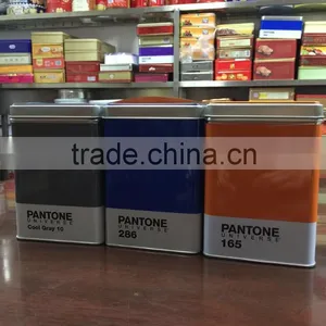 Rectangular Tin Box PANTONE Tin Box Biscuit Cookie Cracker Chocolate Candy Tin Box thumbnail-1
