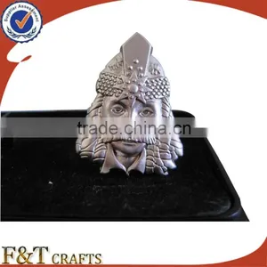 High Quality Plating Pearl Nickle Zinc Alloy 3D Metal Cufflink/cufflink Shirts/cufflink Manufacturer thumbnail-1