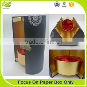 Custom High Quality Round Tube Wine Gift Box thumbnail-1