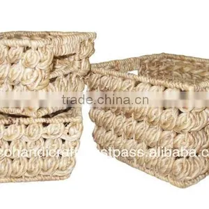 2015 New Product Rectangle Water Hyacinth Basket for Home Decoration & Furniture thumbnail-1