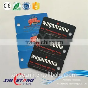 2015 Popular Three up Standard Plastic PVC Key Tag Combo Cards thumbnail-3