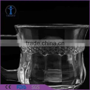 Creative Machine Made Cut Glass Cheap Coffee Mug thumbnail-4