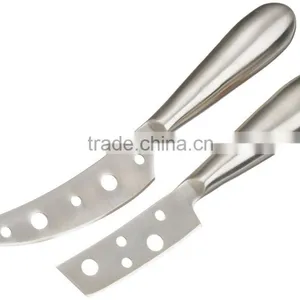 Stainless Steel Cheese Knives With Open Surface Blade, Set of 2 thumbnail-1