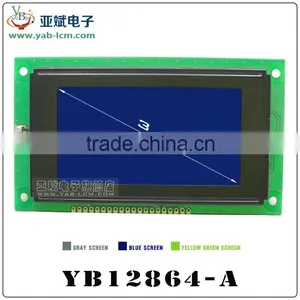 New Product 12864 LCD Screen Lcd Display Blue LCD and 6 O'clock Viewing Angle Matrix Module From China Supplier thumbnail-3
