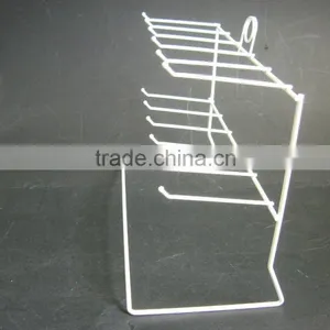 High Quality 2 Tier 12 Single Peg Hook Counter Display Rack for Small Items White NIB thumbnail-2