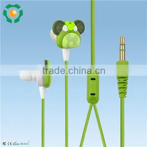 Lovely Catoon Custom Rubber Earphone Cute Colorful Silicone Earbuds For Mobile Phone thumbnail-2