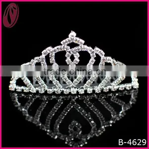 Wholesale Charm Rhinestone Tall Pageant Hair Accessories Large Crown thumbnail-1