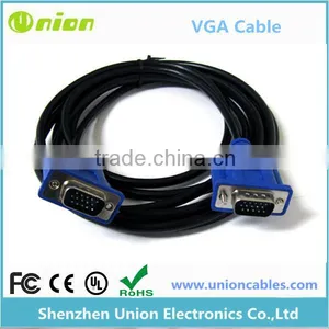 10FT 15 PIN BLUE SVGA VGA ADAPTER Monitor M/M Cable CORD FOR PC TV thumbnail-1