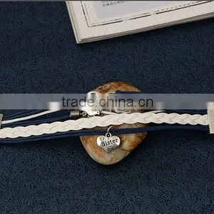 New Style Leather Jewelry Lots Style Cute Infinity Charm Bracelet Fashion thumbnail-3