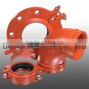 Red Ductile Iron Grooved Pipe Fittings thumbnail-4