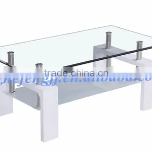 Wholesale Modern Glass Coffee Table With Mdf Legs thumbnail-2