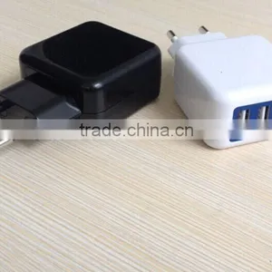 Dual USB 5VDC 2.1A Travel Adapter 10.5W Usb Handy Power Charger for Mobile Phone thumbnail-1