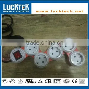5 WAY EUROPEAN/GERMANY TYPE SNAKE POWER STRIP thumbnail-1