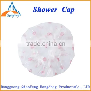 Best Sell 100% Waterproof Transparent PEVA / PVC Printed Shower Cap thumbnail-1