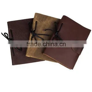 Wholesale Handmade Leather Journal Notebook Cover With String thumbnail-3