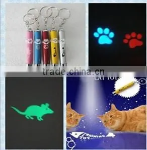 Funny Cats Pets Toy LED Laser Lazer Pointer Pen Light With Bright Mouse /fish Paw Shaped thumbnail-4