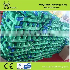 2 Ton Green Polyester Webbing Sling (eyes Webbing Slings) thumbnail-1