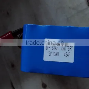 4s4p 26650 Lifepo4 Motorcycle Start Battery Pack 12V10Ah thumbnail-1