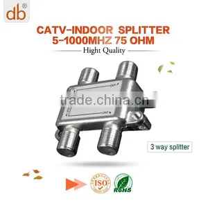 Trunk Line 5-1000MHz Indoor tv Splitter 3 Way 3.5mm Splitter thumbnail-1