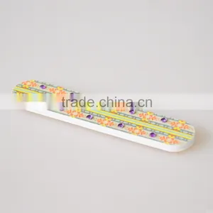 Wholesale Custom Bling Acrylic Rhinesone Nail File Emery Board Nail Care Coloful Nail File Factory thumbnail-3