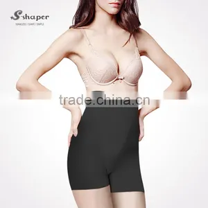 S-SHAPER Women's Seamless High Waisted Slimming Short Tummy Control Panty thumbnail-3