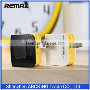 Original Remax AC Adapter 5V 2.4A / 5V 1A Double 2 USB Speed Charger For Iphone Samsung Phone Travel Charger thumbnail-1