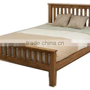 Rustic Range Solid Oak 4'6" Double Bed thumbnail-2