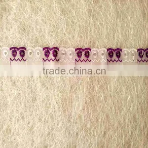 Fashion New Flower Design French Embroidered Bridal Lace Trimming thumbnail-2