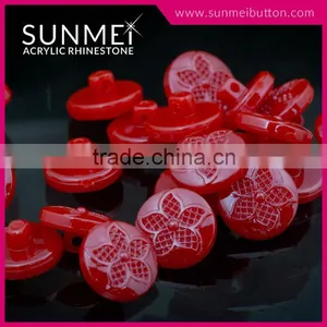 Fashion Candy Color Shank Flower Acrylic Buttons thumbnail-1