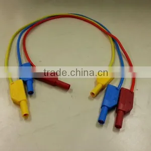 4mm Full Insulated Stackable Banana Plug Test Leads Sets Cable thumbnail-1