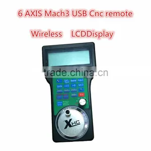 Best 6 AXIS Mach3 Usb Wireless Cnc Pendant Remote Controller,LCD Display thumbnail-1