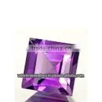 Synthetic Dark Purple Amethyst Cubic Stone, Amethyst Cut Stone, Charming Radiant Cut Synthetic Amethyst Loose Stone thumbnail-1