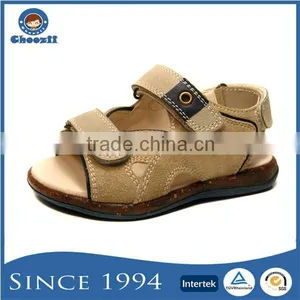 Choozii New Design Toddler Kids Plain Design Suede Leather Flat Sandals thumbnail-1