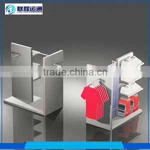 Supermarket Retail Shoe Store Multi-faceted Metal Clothes Acrylic Display Rack thumbnail-1