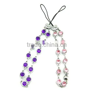 2014 Wholesale Fashion Crystal Mobile Phone Straps thumbnail-1