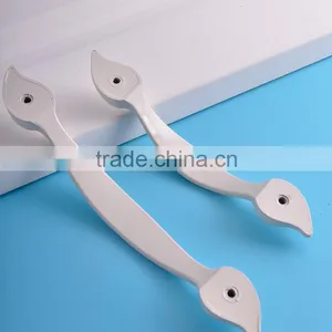 Industrial White Red Amber Color Leaf Shape Furniture Zinc Alloy Handle Window Handles and Knob thumbnail-5