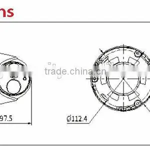 Indoor Mini Dome 3 Megapixel Low Light Network Camera 3mp Hikvision DS-2CD2332-I ip Camera thumbnail-5