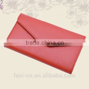 Wholesale Multifunction Cheap PU Leather Clutch Purse With Pen Holder Design for Woman thumbnail-4